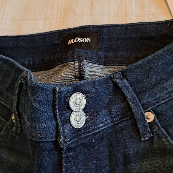 Hudson womens Collin skinny ankle jeans, dark wash, New - Picture 5 of 9